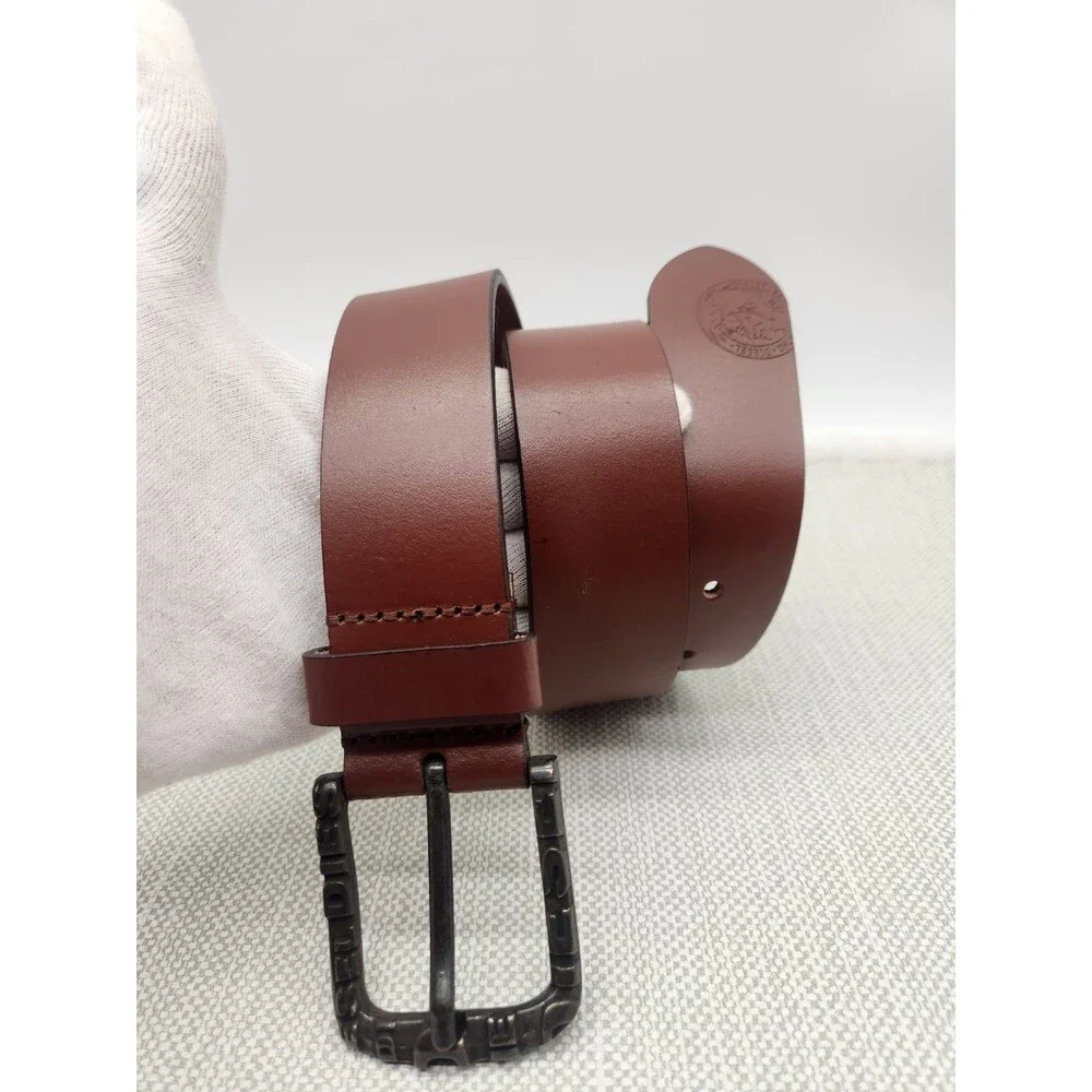 Diesel Size 30 Belt Brown Buffalo Leather Biker Moto Motorcycle